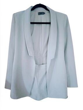 Blithe Los Angeles Blazer Jacket With Built In Shorts Seafoam Size S EUC